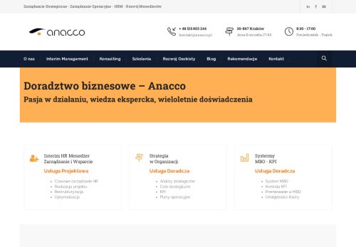 ANACCO ADVISORS AND TRAINERS Sebastian Trzaska